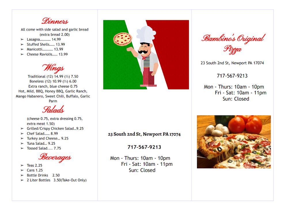 Bambino's Original Pizza Lasagna